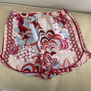 Zara Floral Print Elastic Waist Hot Shorts Sexy Chic Aesthetic Flower Bottoms XS